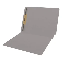 Medical Arts Press Reinforced End Tab File Folder, Straight Cut, Letter-Size, Gray, 50/Box (S-01501-GRY)