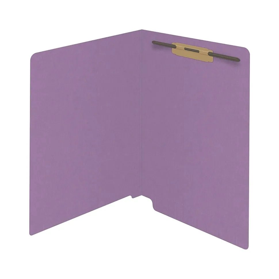 Medical Arts Press Reinforced End Tab File Folder, Straight Cut, Letter-Size, Lavender, 50/Box (S-01501-LAV)