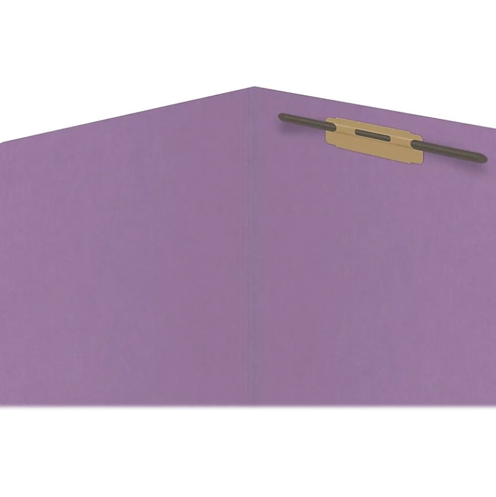 Medical Arts Press Reinforced End Tab File Folder, Straight Cut, Letter-Size, Lavender, 50/Box (S-01501-LAV)