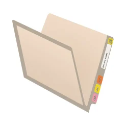 Medical Arts Press Reinforced End Tab File Folder, Straight-Cut, Letter Size, Manila/Gray, 50/Box (S-09473-GRY)
