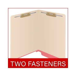 Medical Arts Press Reinforced End Tab File Folder, Straight-Cut, Letter Size, Manila/Pink, 50/Box (S-09473-PNK)