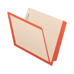 Medical Arts Press Reinforced End Tab File Folder, Straight-Cut, Letter Size, Manila/Orange, 50/Box (S-09473-ORG)