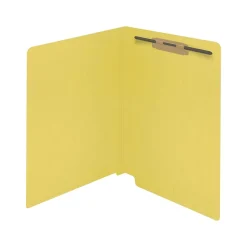 Medical Arts Press Reinforced End Tab File Folder, Straight Cut, Letter-Size, Yellow, 50/Box (S-01601-YLW)