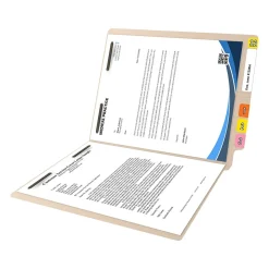 Medical Arts Press Reinforced End Tab File Folder, Letter-Size, Manila, 50/Box (S-01316)