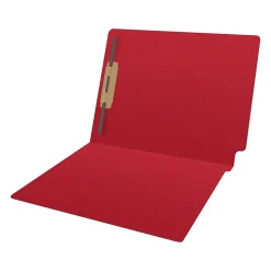 Medical Arts Press Reinforced End Tab File Folder, Straight Cut, Letter-Size, Red, 50/Box (S-01601-RED)