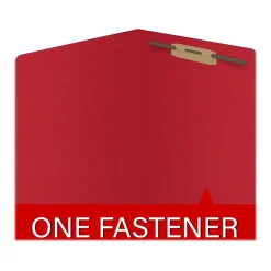 Medical Arts Press Reinforced End Tab File Folder, Straight Cut, Letter-Size, Red, 50/Box (S-01601-RED)
