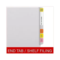 Medical Arts Press Reinforced End Tab File Folder, Straight Cut, Letter-Size, White, 250/Carton (S-01602-WHT-B)