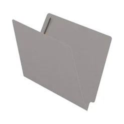 Medical Arts Press Reinforced End Tab File Folder, Straight Cut, Letter-Size, Gray, 50/Box (S-01601-GRY)