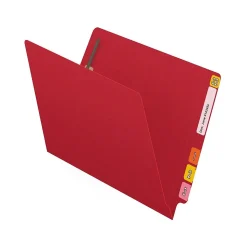 Medical Arts Press Reinforced End Tab File Folder, Straight Cut, Letter-Size, Red, 250/Carton (S-01602-RED-B)
