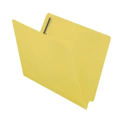 Medical Arts Press Reinforced End Tab File Folder, Straight Cut, Letter-Size, Yellow, 50/Box (S-01602-YLW)