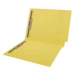 Medical Arts Press Reinforced End Tab File Folder, Straight Cut, Letter-Size, Yellow, 50/Box (S-01602-YLW)