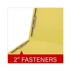 Medical Arts Press Reinforced End Tab File Folder, Straight Cut, Letter-Size, Yellow, 50/Box (S-01602-YLW)