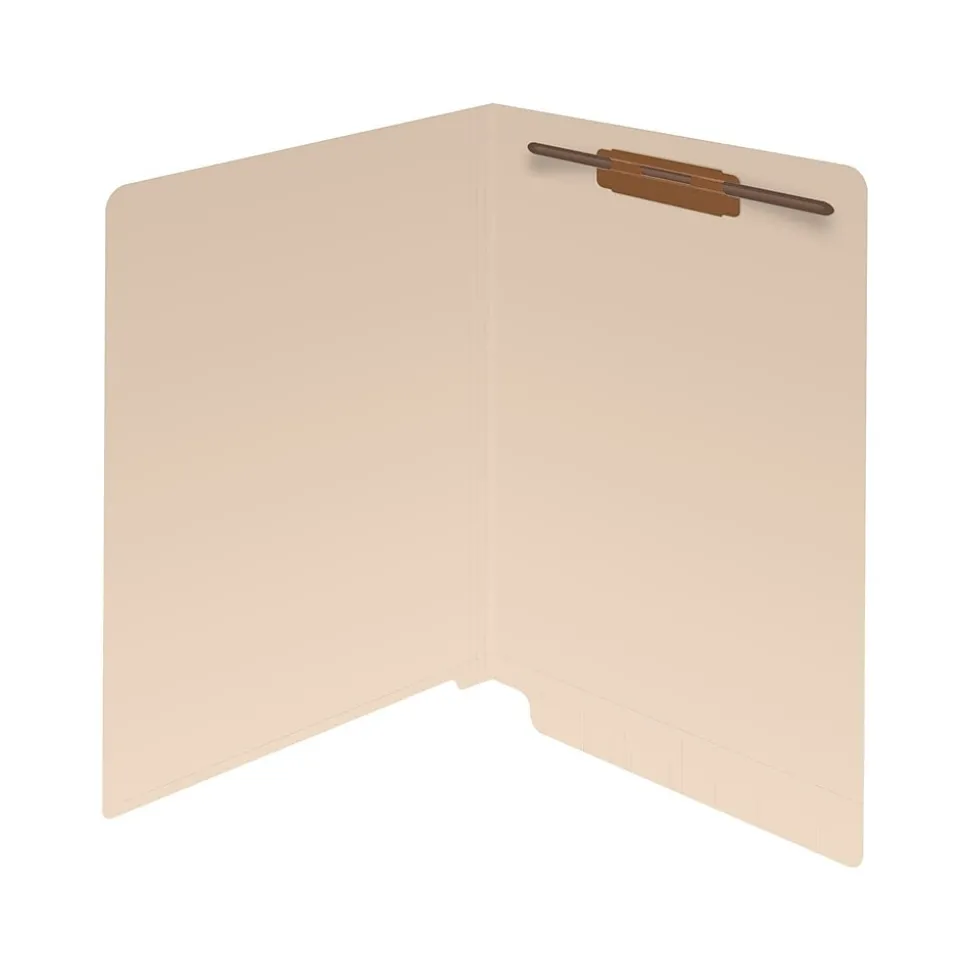 Medical Arts Press Reinforced End Tab File Folder, Straight Cut, Letter-Size, Manila, 50/Box (S-01314)