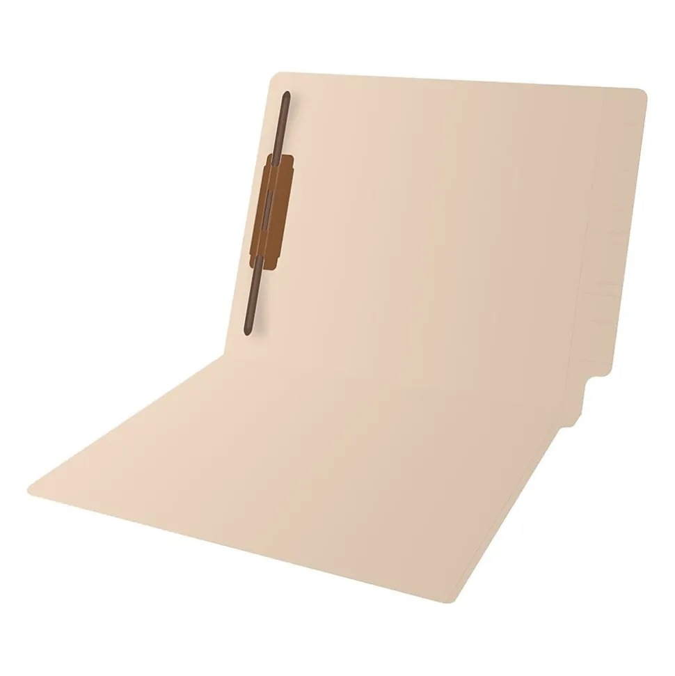 Medical Arts Press Reinforced End Tab File Folder, Straight Cut, Letter-Size, Manila, 50/Box (S-01314)