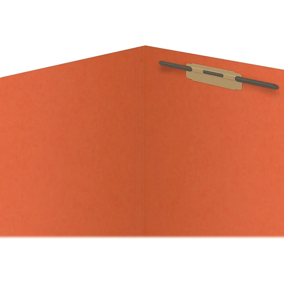 Medical Arts Press Reinforced End Tab File Folder, Straight Cut, Letter-Size, Orange, 50/Box (S-01601-ORG)