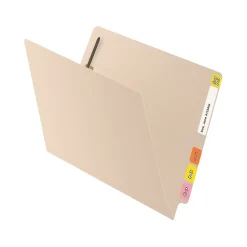 Medical Arts Press Reinforced End Tab File Folder, Straight Cut, Letter-Size, Manila, 50/Box (S-01324)