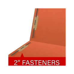 Medical Arts Press Reinforced End Tab File Folder, Straight Cut, Letter-Size, Orange, 50/Box (S-01502-ORG)
