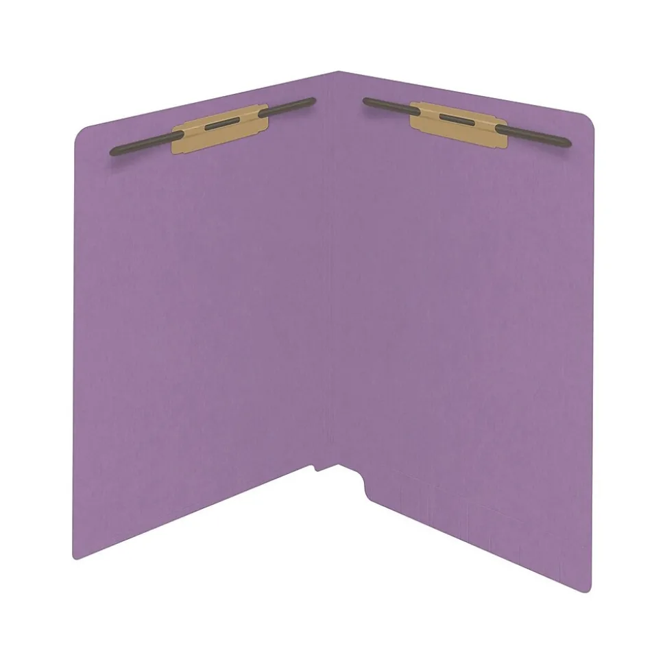 Medical Arts Press Reinforced End Tab File Folder, Straight Cut, Letter-Size, Lavender, 50/Box (S-01502-LAV)