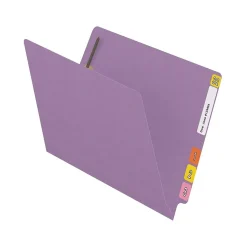 Medical Arts Press Reinforced End Tab File Folder, Straight Cut, Letter-Size, Lavender, 50/Box (S-01502-LAV)