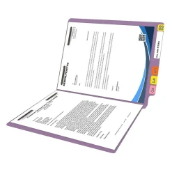 Medical Arts Press Reinforced End Tab File Folder, Straight Cut, Letter-Size, Lavender, 50/Box (S-01502-LAV)