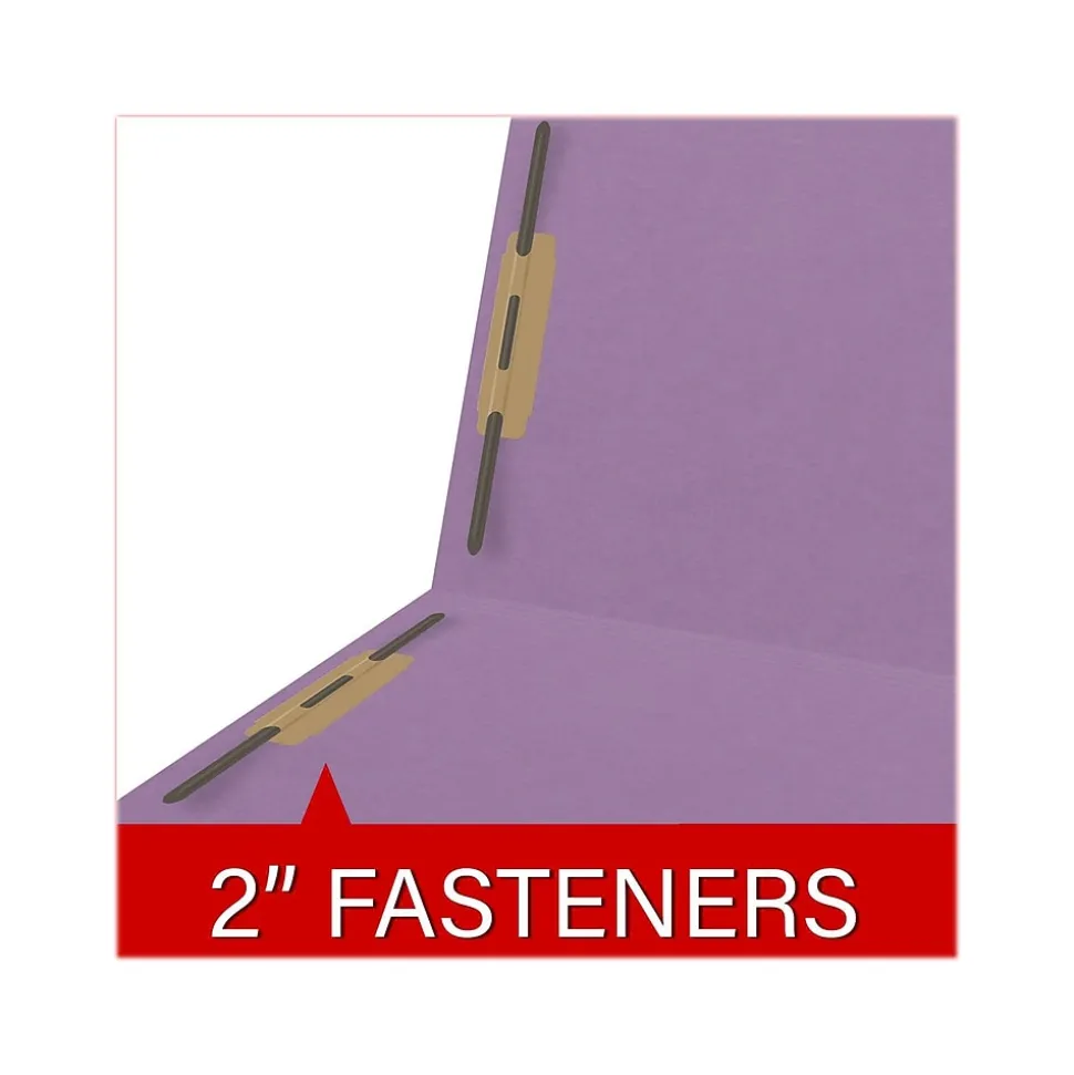 Medical Arts Press Reinforced End Tab File Folder, Straight Cut, Letter-Size, Lavender, 50/Box (S-01502-LAV)