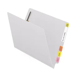 Medical Arts Press Reinforced End Tab File Folder, Straight Cut, Letter-Size, White, 50/Box (S-01502-WHT)