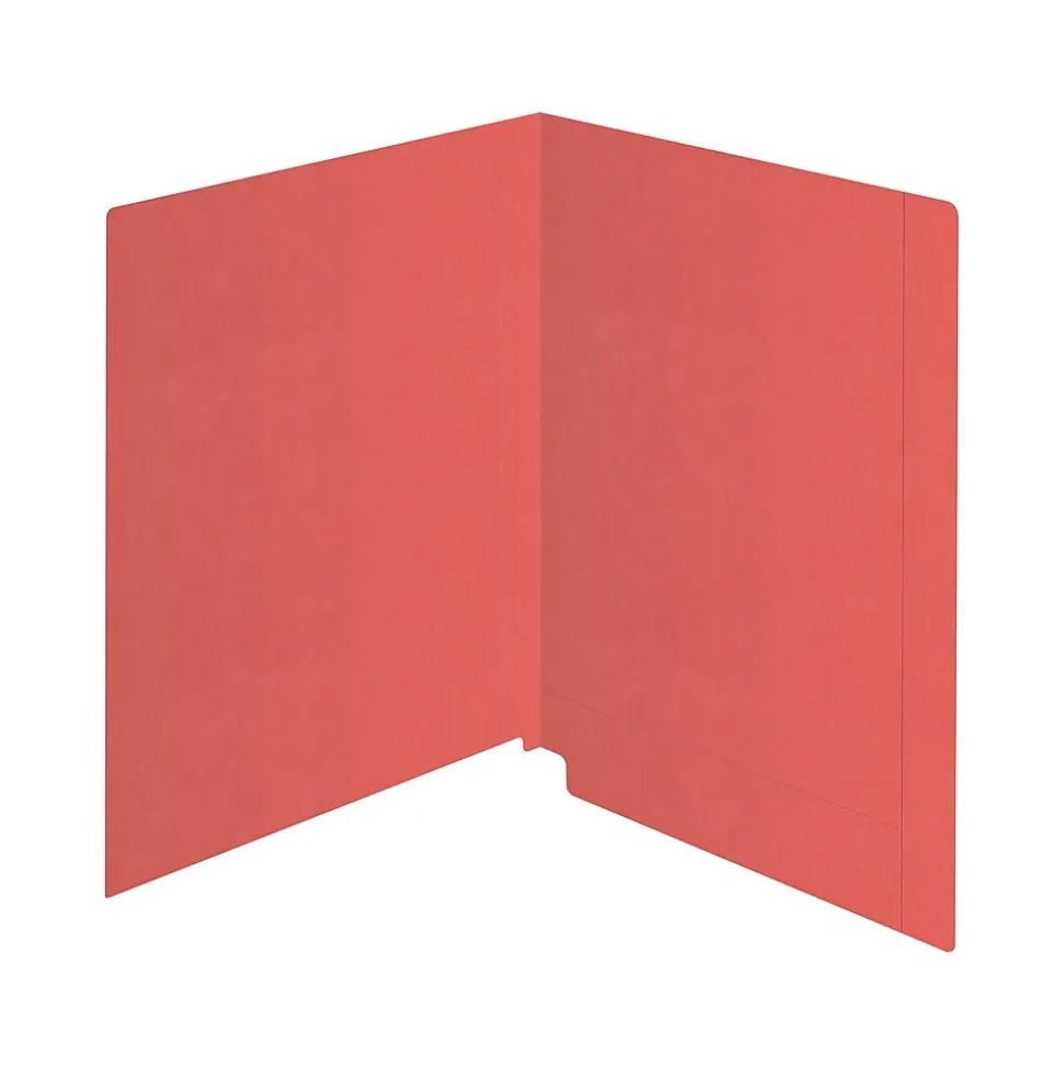 Medical Arts Press Reinforced End Tab File Folder, Straight-Cut, Letter Size, Orange, 100/Box (S-09482-ORG)