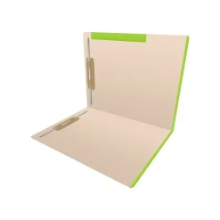 Medical Arts Press Standard Reinforced File Folder, Straight Cut, Letter Size, Manila/Light Green, 50/Box (50693LG)