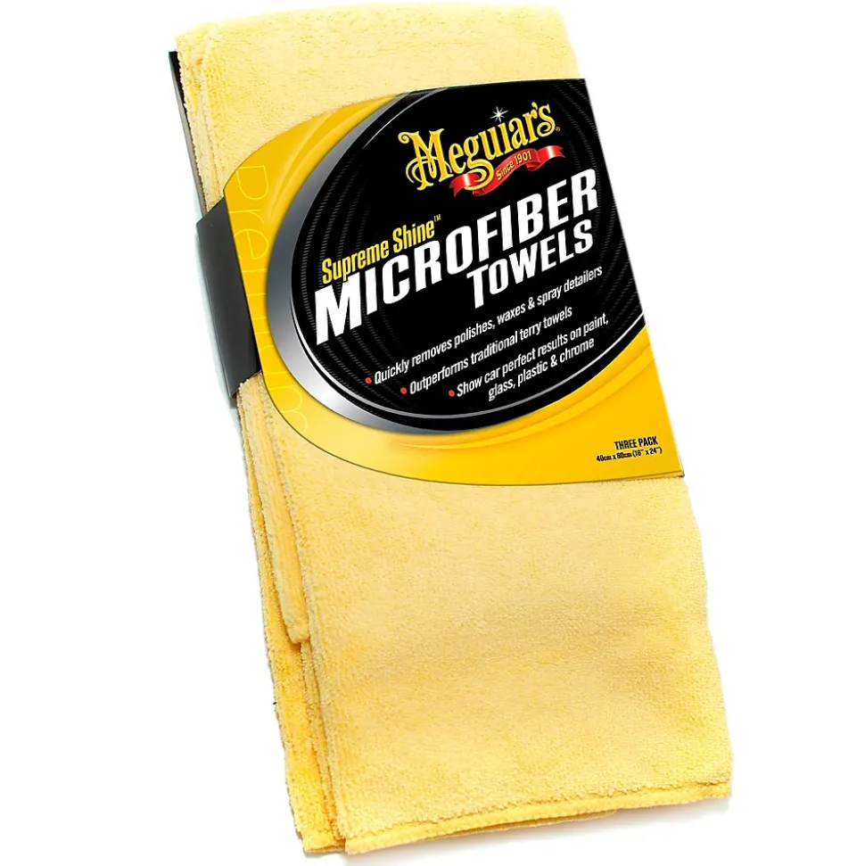 Meguiar's Supreme Shine Microfiber Towels, 3/Pack (X2020)