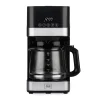 Melitta Aroma Tocco 10-Cup Automatic Drip Coffee Maker, Black/Stainless Steel (MCM009PULBK0)