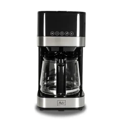 Melitta Aroma Tocco 10-Cup Automatic Drip Coffee Maker, Black/Stainless Steel (MCM009PULBK0)