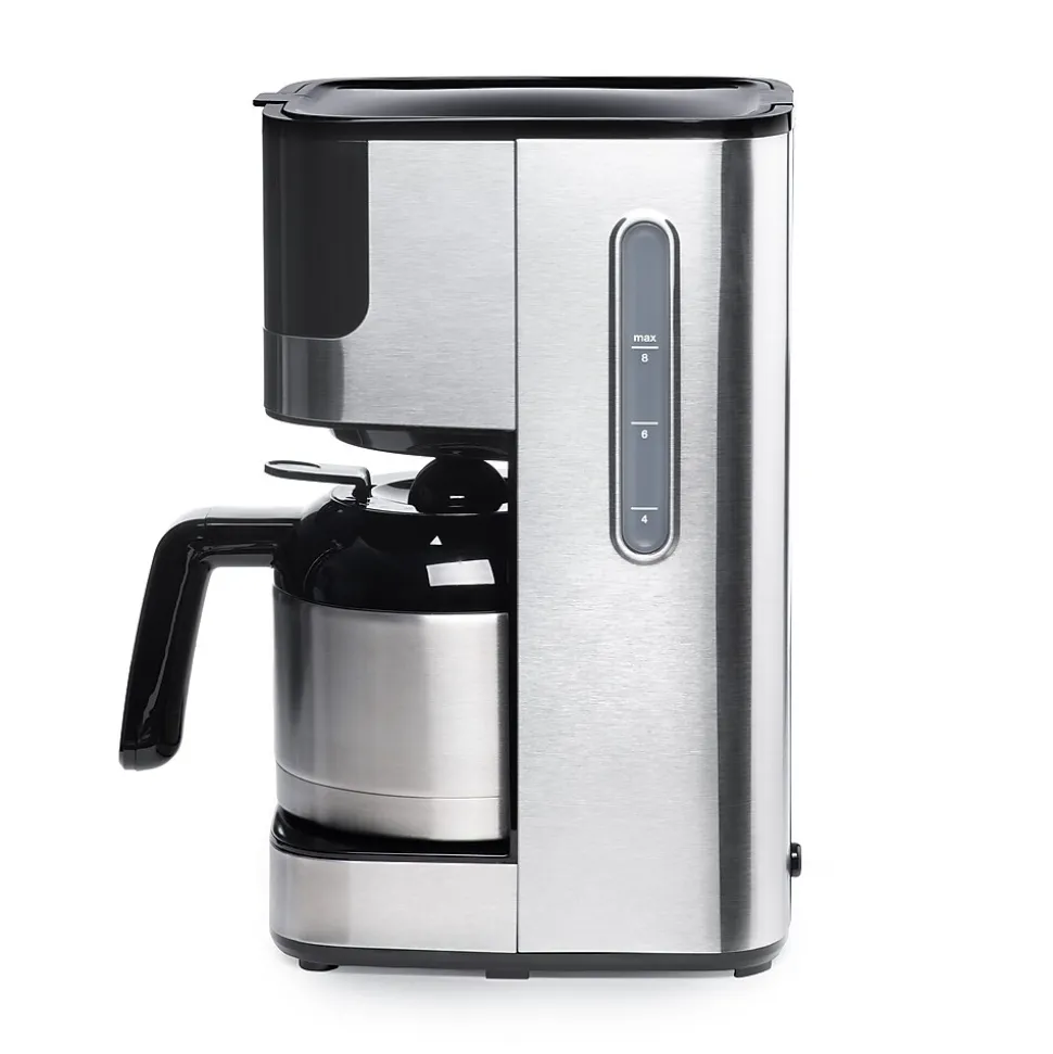 Melitta Aroma Tocco 8-Cups Automatic Drip Coffee Maker, Black/Stainless Steel (MCM010PULBK1)