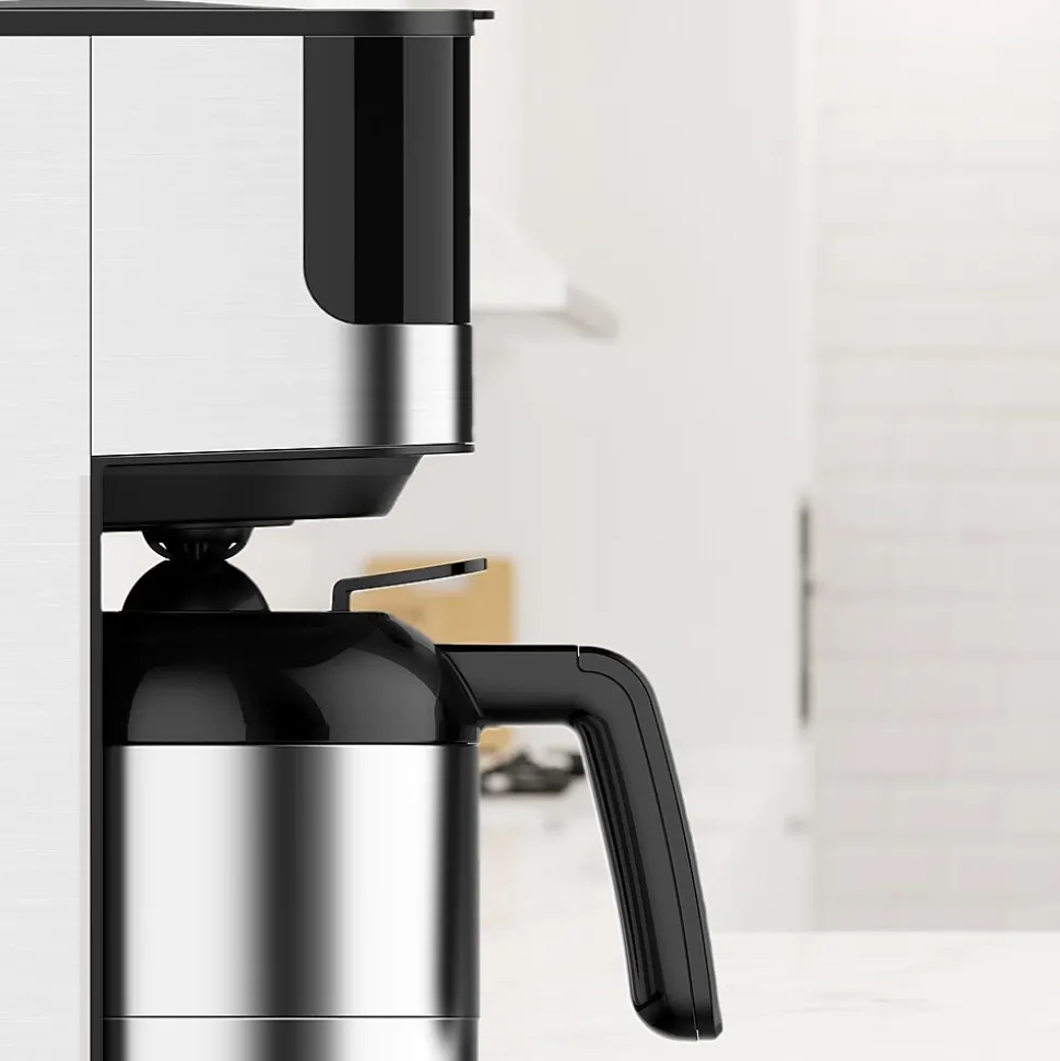 Melitta Aroma Tocco 8-Cups Automatic Drip Coffee Maker, Black/Stainless Steel (MCM010PULBK1)