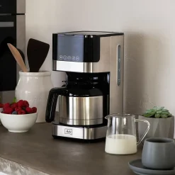 Melitta Aroma Tocco 8-Cups Automatic Drip Coffee Maker, Black/Stainless Steel (MCM010PULBK1)