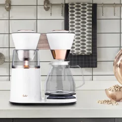 Melitta Vision Luxe 12-Cups Automatic Drip Coffee Maker, Copper/White (MCM002WULGW1)