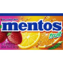 Mentos® Chewy Fruit Tablets, 15 Packs/Box