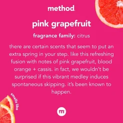 Method Liquid Hand Soap, Pink Grapefruit Scent, 12 Oz. (MTH00039)