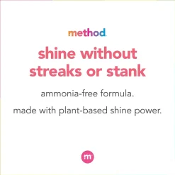 Method Plant-Based Glass Cleaner, Mint, 28 Ounce (00003)