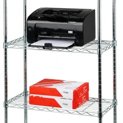 Mind Reader 4 Shelf Adjustable Garage Shelving, 11.75