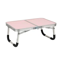 Mind Reader 16" x 23.5" Aluminum/MDF Lap Desk/Laptop Stand With Collapsible Legs, Pink (TAFOLAP-PNK)