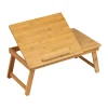 Mind Reader 12" x 19.75" Lap Desk/Laptop Stand With Folding Legs, Brown (BEDTRAYBM-BRN)