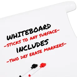 Mind Reader Adhesive Dry-Erase Whiteboard Roll with Dry Erase Markers, 24