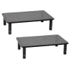 Mind Reader Adjustable Monitor Stand and Ventilated Laptop Riser, Black, 2/Pack (4LEGM2PK-BLK)