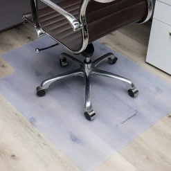 Mind Reader Carpet Chair Mat with Lip, 36" x 48'', Low-Pile, Clear (OFFCMAT-CLR)