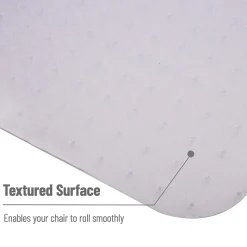 Mind Reader Carpet Chair Mat with Lip, 36