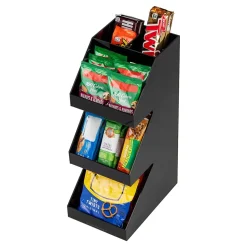 Mind Reader 5-Compartment Coffee, Tea, Utensil and Condiment Countertop Organizer, Black (3TCORG-BLK)