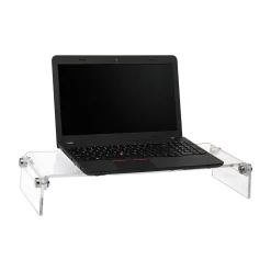 Mind Reader Desktop Organizer Riser Monitor Stand, Clear (ACRMON-CLR)