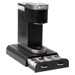 Mind Reader 2-Drawer Single Serve Coffee Pod Drawer Keurig Mini Compatible, 24 Pod Capacity, Black (TRY2DR-BLK)