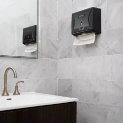 Mind Reader Folded Paper Towel Dispenser, Black (PTWIDE-BLK)