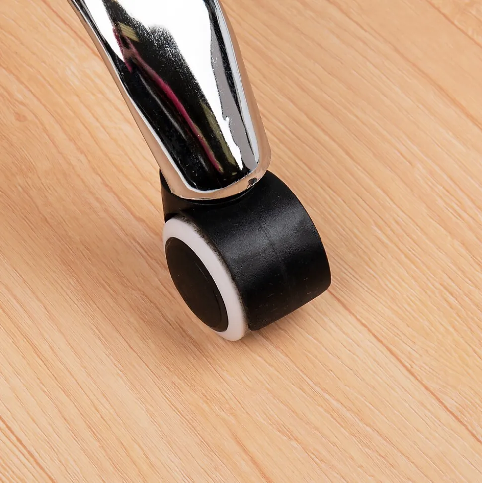 Mind Reader Hard Floor Chair Mat with Lip, 36" x 48'', Brown PVC (WDOFFCMAT-BRN)